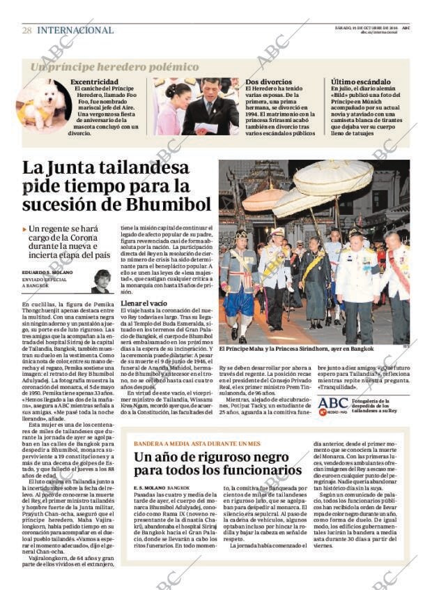 ABC MADRID 15-10-2016 página 28