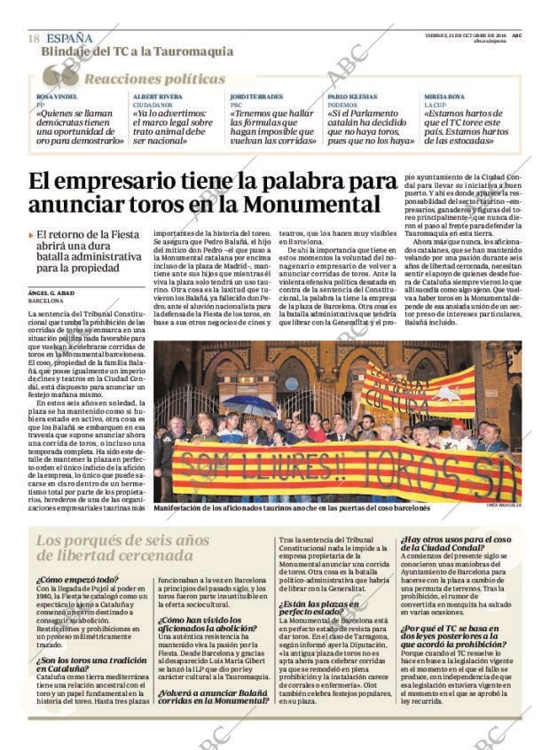 ABC MADRID 21-10-2016 página 18