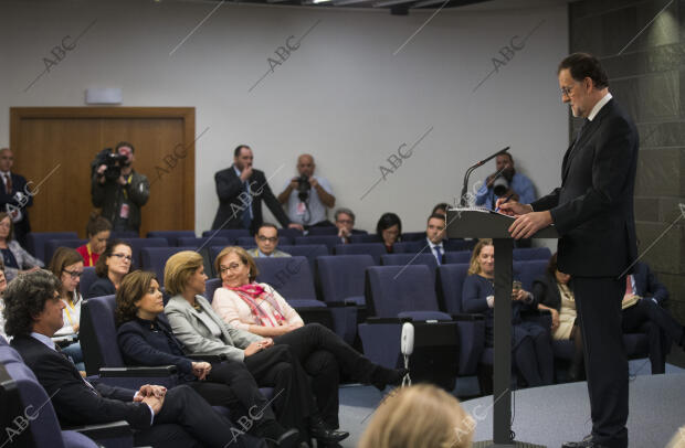 Rueda de prensa del Presidente en funciones Mariano Rajoy, tras su reunión con...