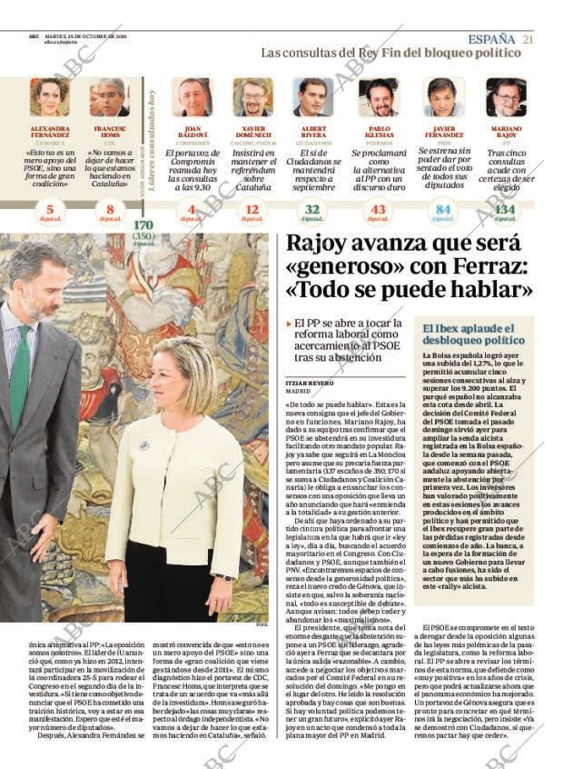 ABC MADRID 25-10-2016 página 21