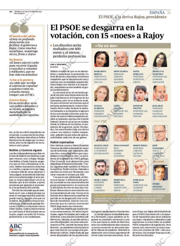 ABC MADRID 30-10-2016 página 21