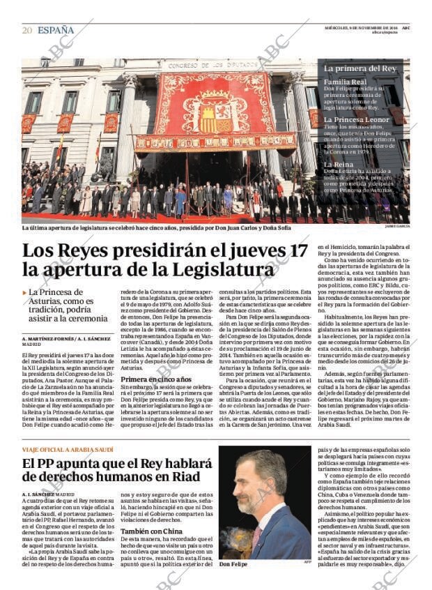 ABC MADRID 09-11-2016 página 20
