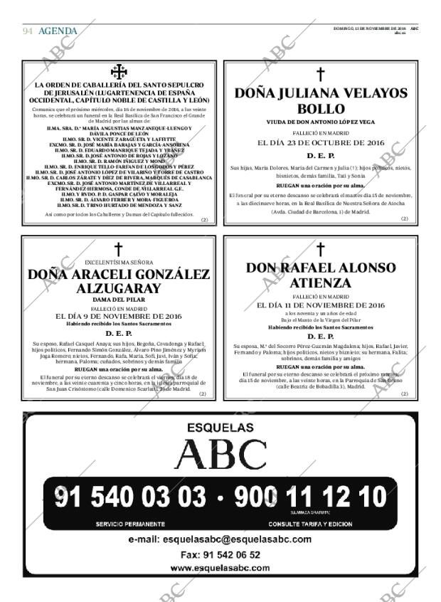 ABC MADRID 13-11-2016 página 94