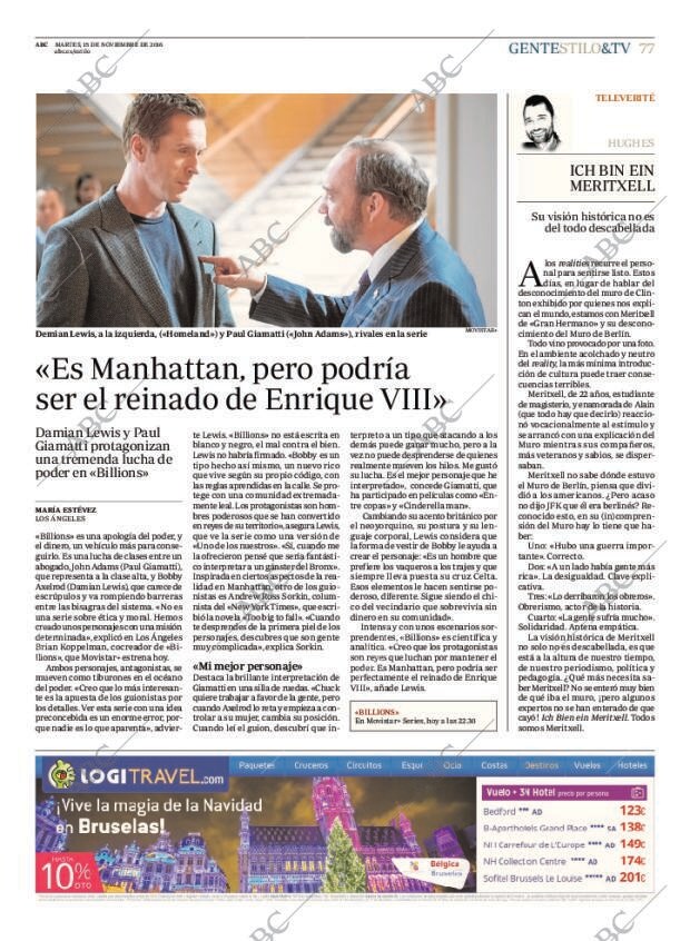 ABC MADRID 15-11-2016 página 77