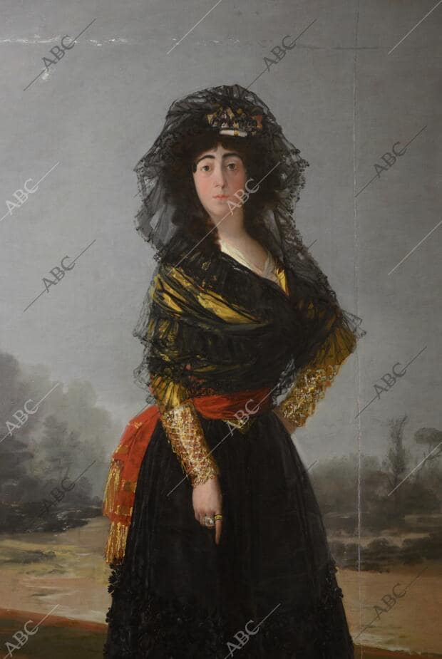 Reportaje sobre la restauración del cuadro de Goya «La Duquesa de Alba», en el...