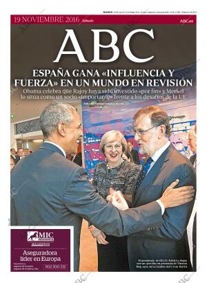 ABC MADRID 19-11-2016 página 1