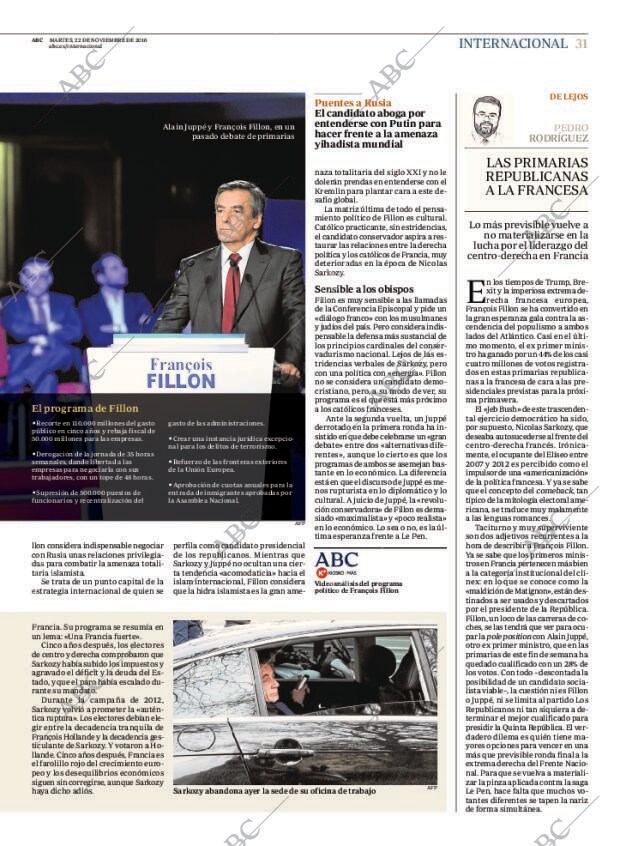 ABC MADRID 22-11-2016 página 31