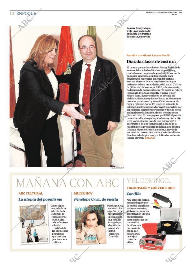 ABC MADRID 25-11-2016 página 10