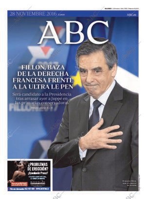 ABC MADRID 28-11-2016 página 1