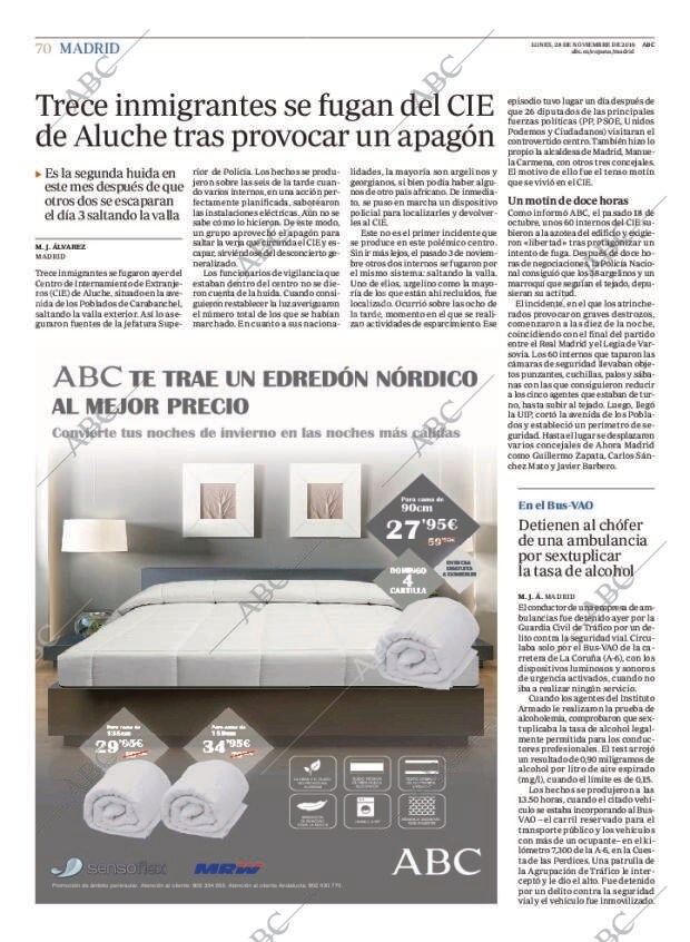 ABC MADRID 28-11-2016 página 70