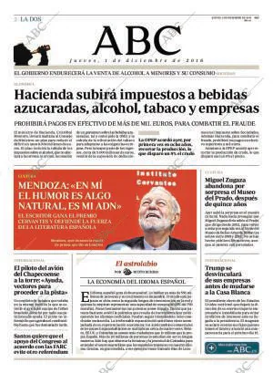 ABC MADRID 01-12-2016 página 2