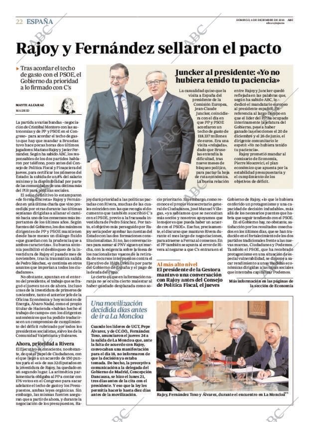 ABC MADRID 04-12-2016 página 22