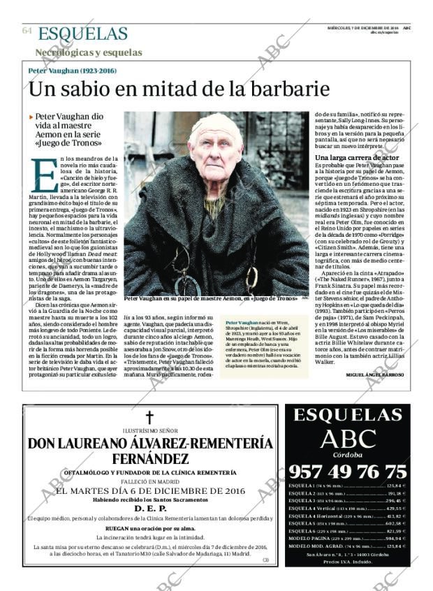 ABC CORDOBA 07-12-2016 página 64