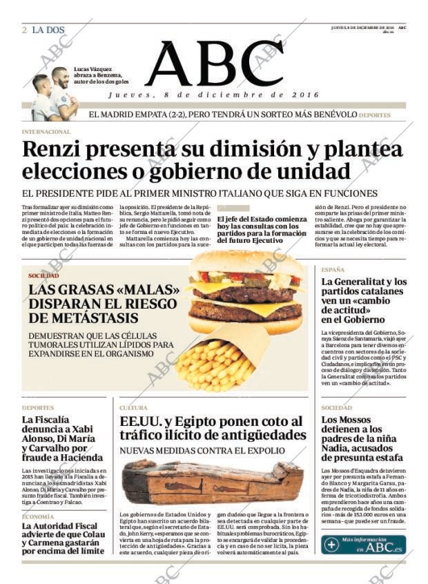 ABC MADRID 08-12-2016 página 2