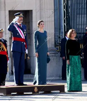 SS.MM. los Reyes presiden loas actos de celebración de la Pascua Militar en el...