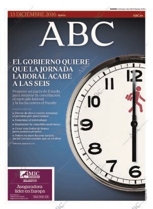 ABC MADRID 13-12-2016 página 1