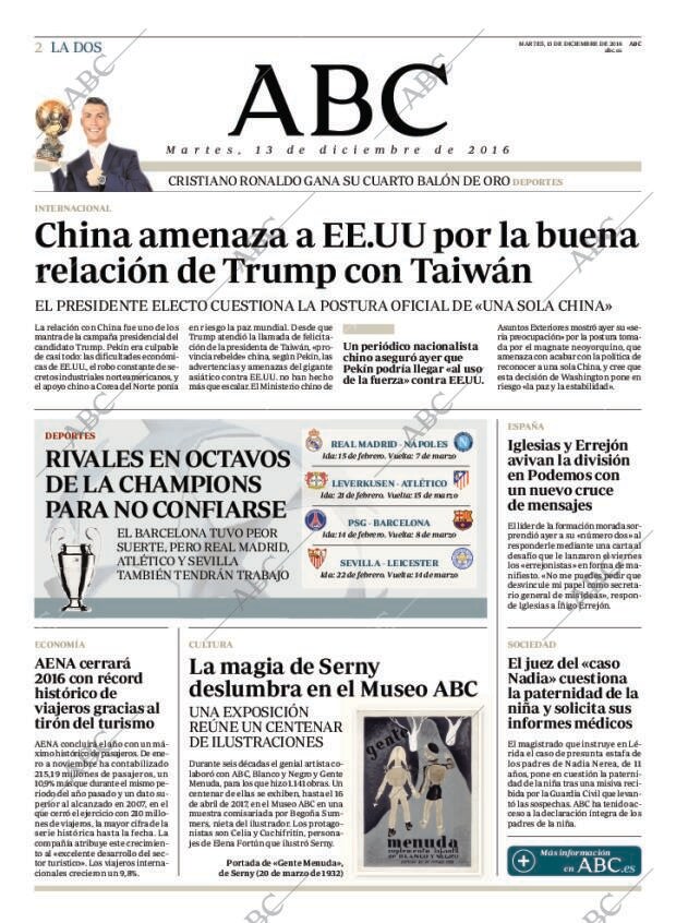 ABC MADRID 13-12-2016 página 2