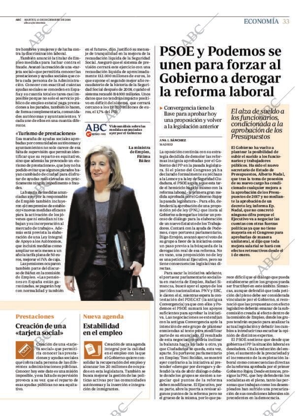 ABC MADRID 13-12-2016 página 33