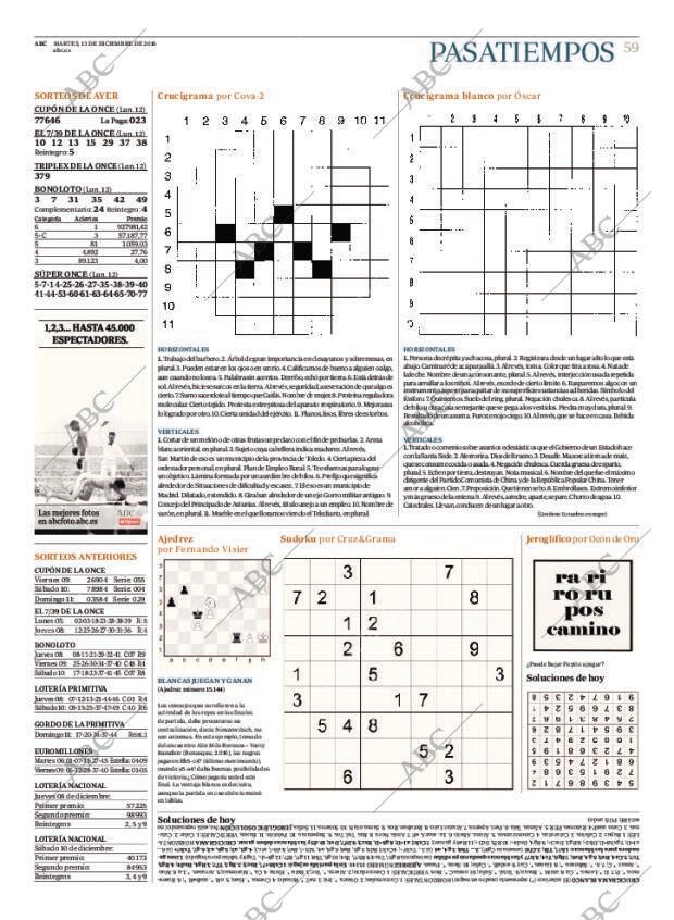 ABC MADRID 13-12-2016 página 59