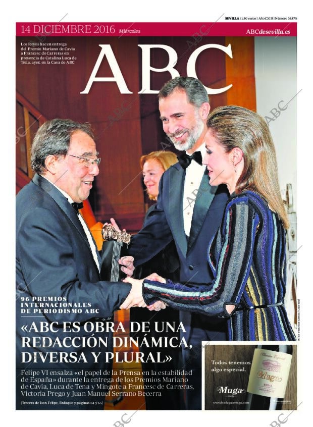 ABC SEVILLA 14-12-2016 página 1