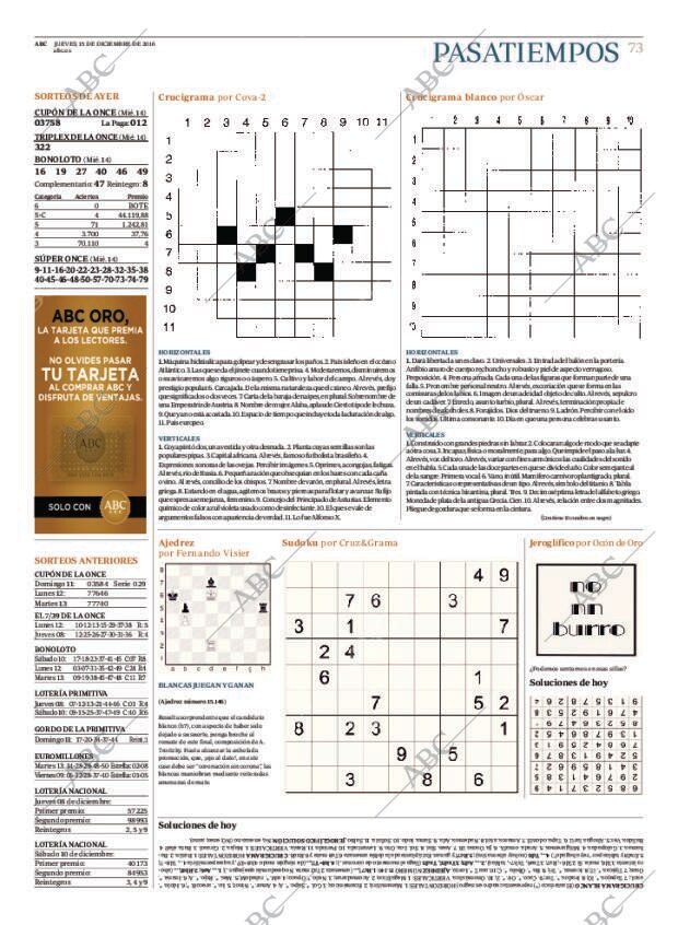 ABC MADRID 15-12-2016 página 73