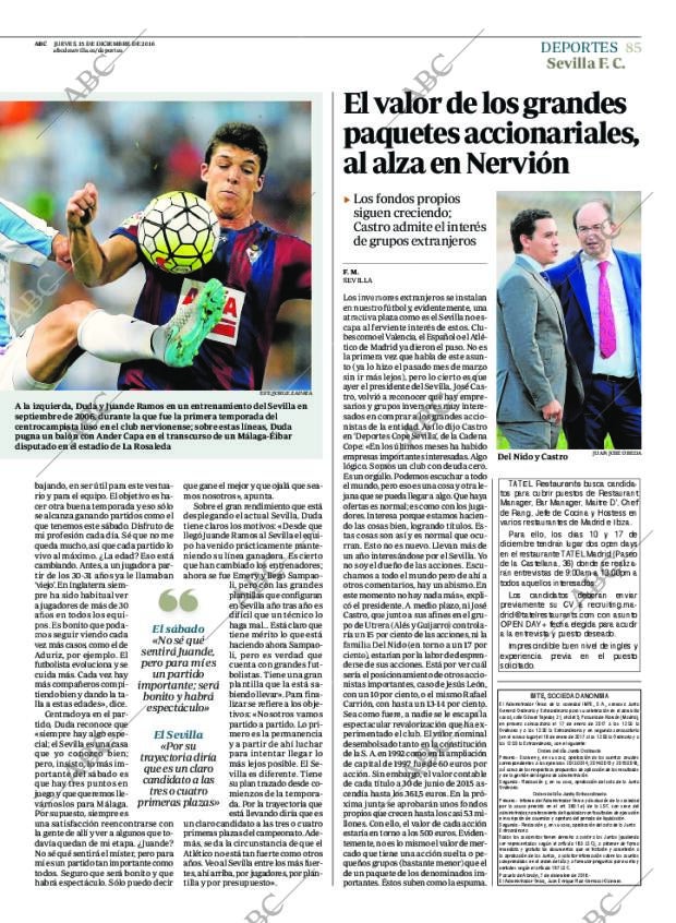ABC SEVILLA 15-12-2016 página 85