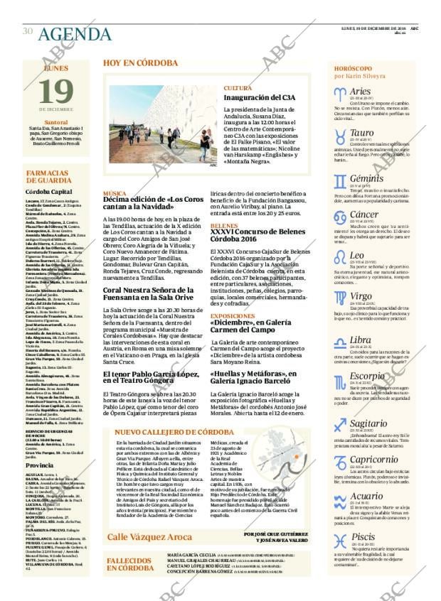 ABC CORDOBA 19-12-2016 página 30