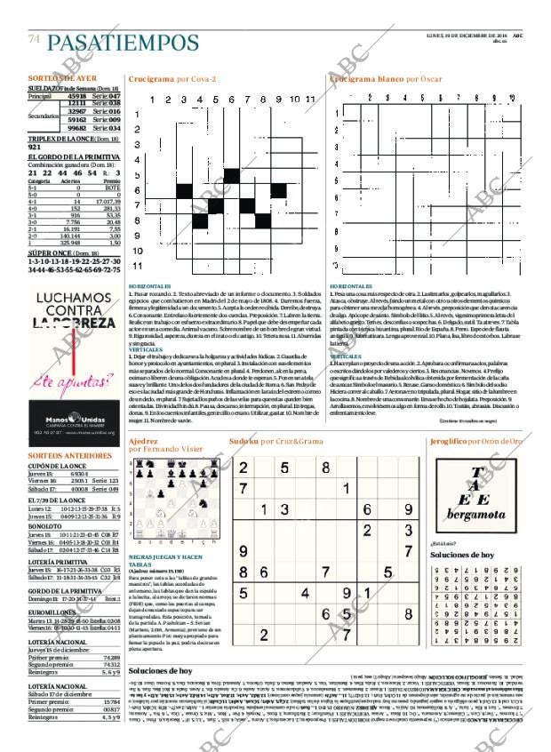 ABC CORDOBA 19-12-2016 página 74