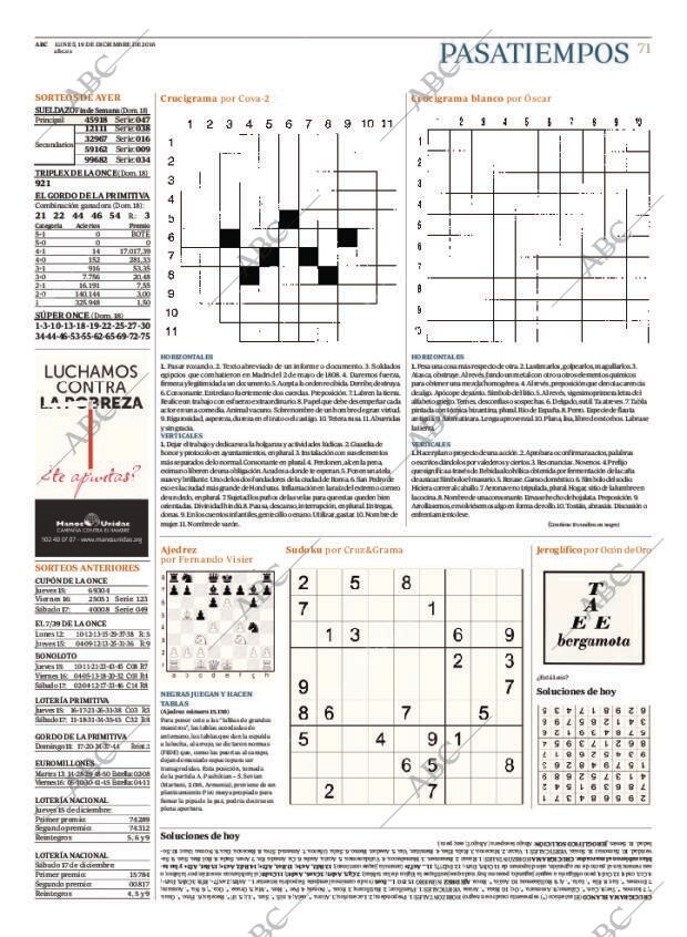 ABC MADRID 19-12-2016 página 71