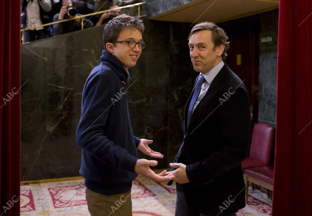 En la imagen, Iñigo Errejón y Rafael Hernando