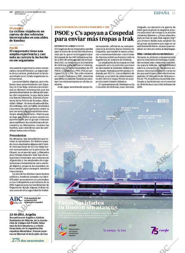 ABC MADRID 21-12-2016 página 21