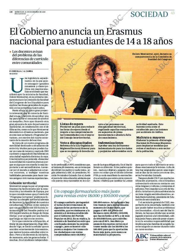 ABC MADRID 21-12-2016 página 43