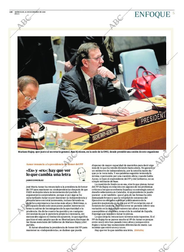 ABC MADRID 21-12-2016 página 5