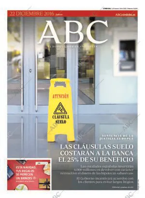 ABC CORDOBA 22-12-2016 página 1