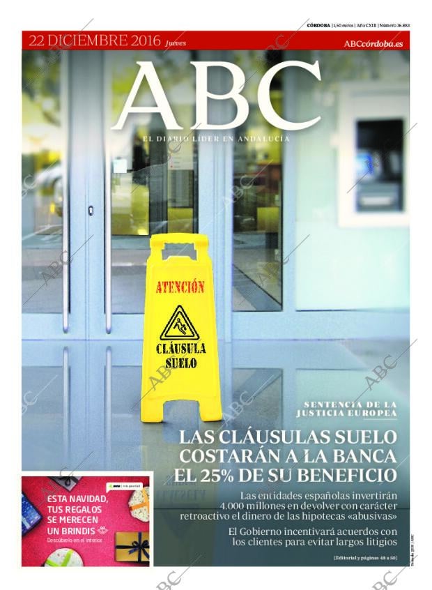 ABC CORDOBA 22-12-2016 página 1