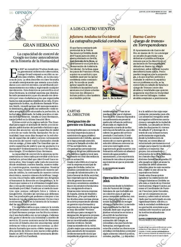 ABC CORDOBA 22-12-2016 página 16