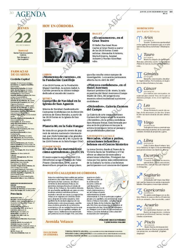 ABC CORDOBA 22-12-2016 página 30
