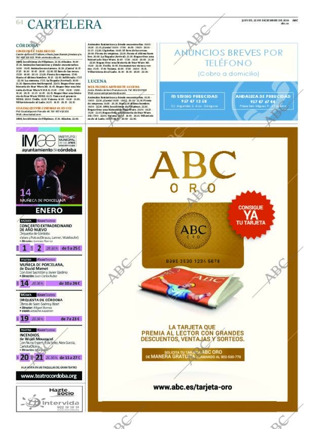 ABC CORDOBA 22-12-2016 página 64