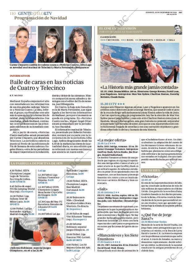 ABC MADRID 25-12-2016 página 110