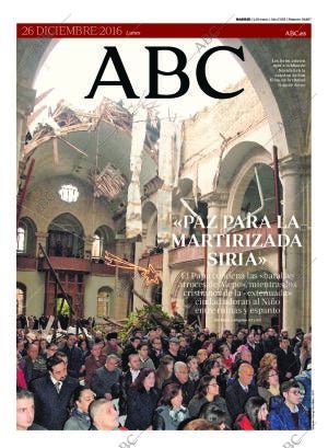 ABC MADRID 26-12-2016 página 1