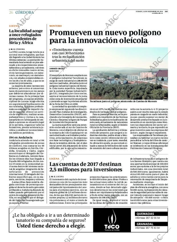 ABC CORDOBA 31-12-2016 página 26
