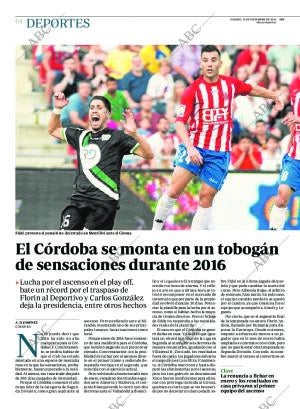 ABC CORDOBA 31-12-2016 página 64