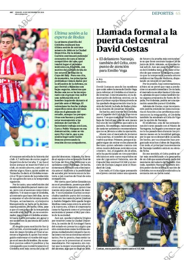 ABC CORDOBA 31-12-2016 página 65