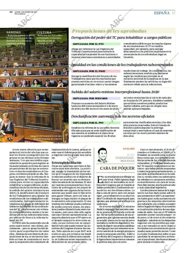 ABC MADRID 02-01-2017 página 17