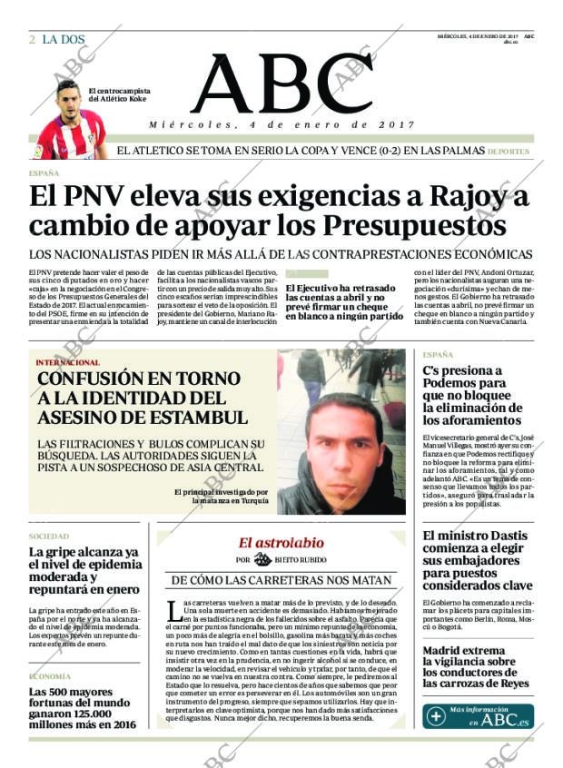 ABC MADRID 04-01-2017 página 2