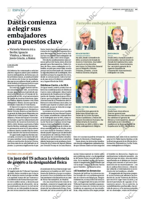 ABC MADRID 04-01-2017 página 22