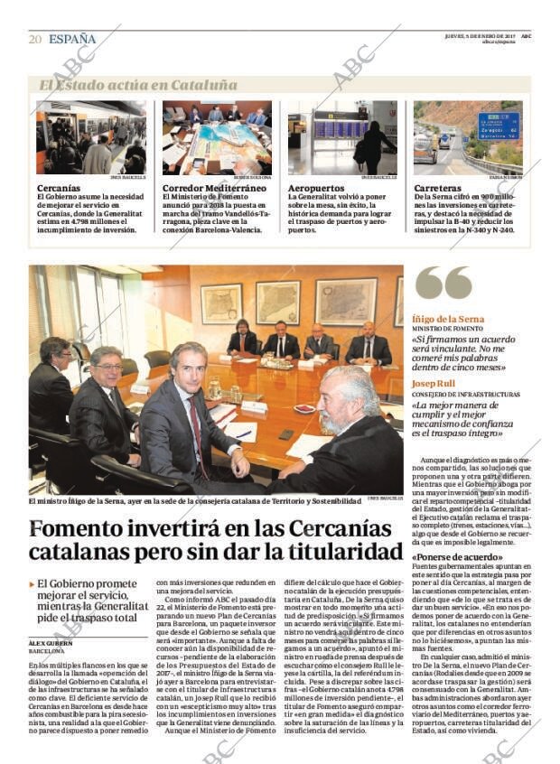 ABC MADRID 05-01-2017 página 20