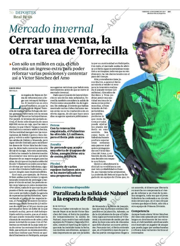 ABC SEVILLA 06-01-2017 página 70