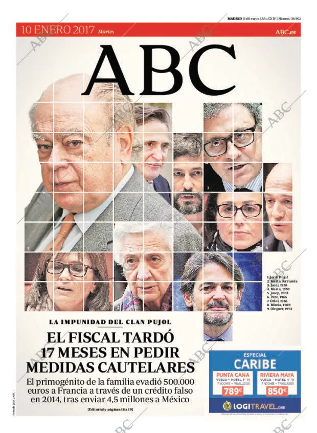 ABC MADRID 10-01-2017 página 1