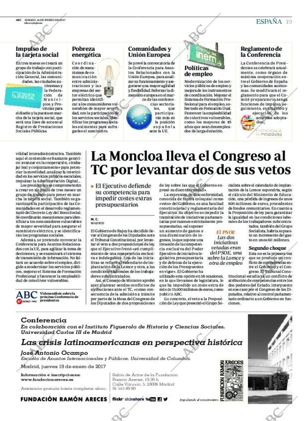 ABC MADRID 14-01-2017 página 19